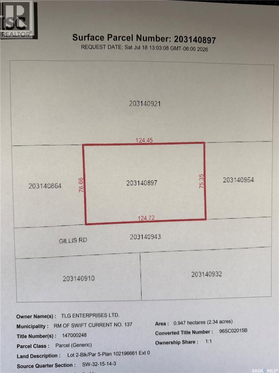 Commercial Lot 2, Swift Current Rm No. 137, Saskatchewan  S9H 5J5 - Photo 6 - SK043020