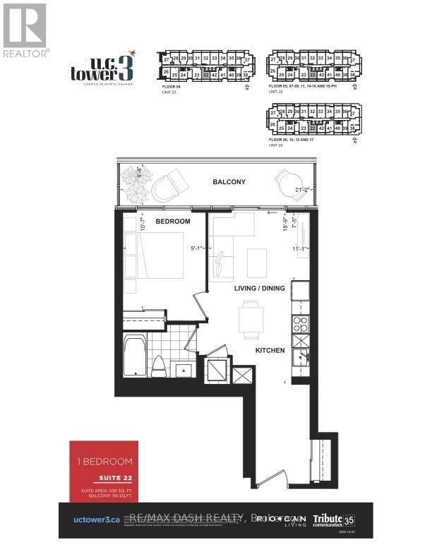 1722 - 2545 Simcoe Street N, Oshawa, Ontario  L1L 0W3 - Photo 2 - E13591196