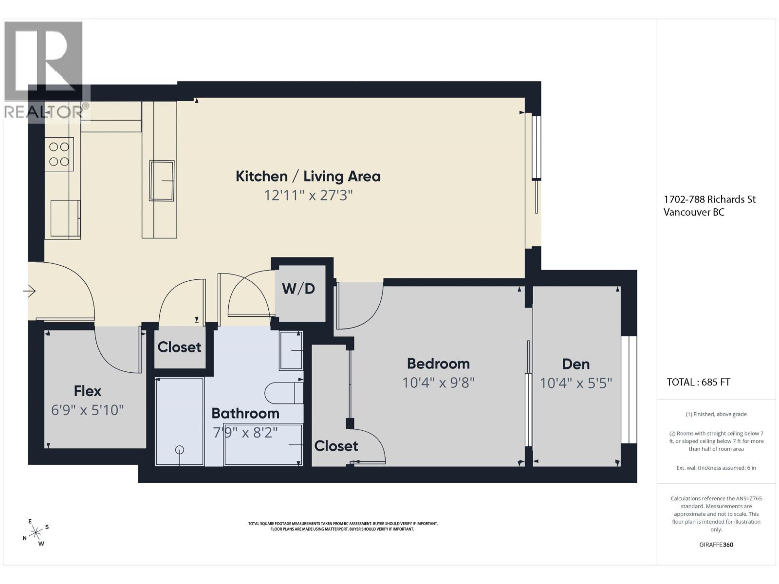 1702 788 Richards St Street, Vancouver, British Columbia  V6B 0C7 - Photo 34 - R3149175