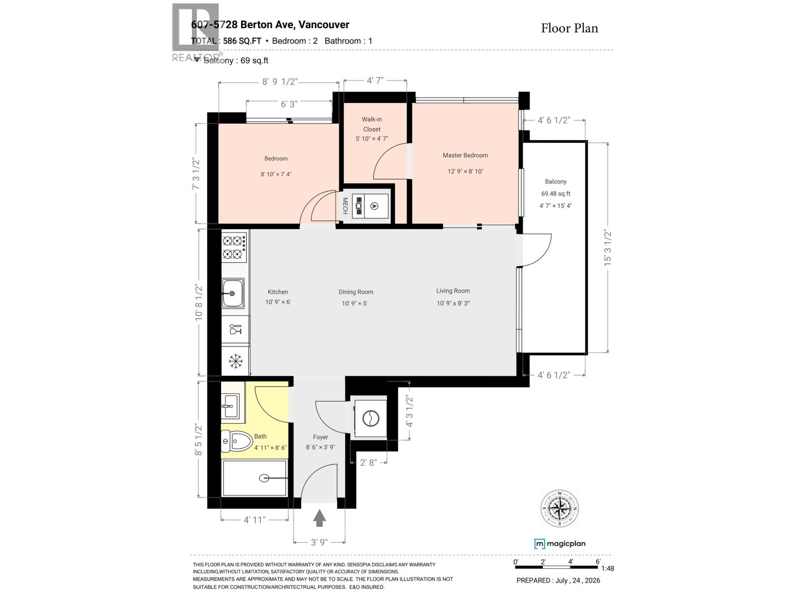 607 5728 Berton Avenue, Vancouver, British Columbia  V6S 0E5 - Photo 18 - R3150242