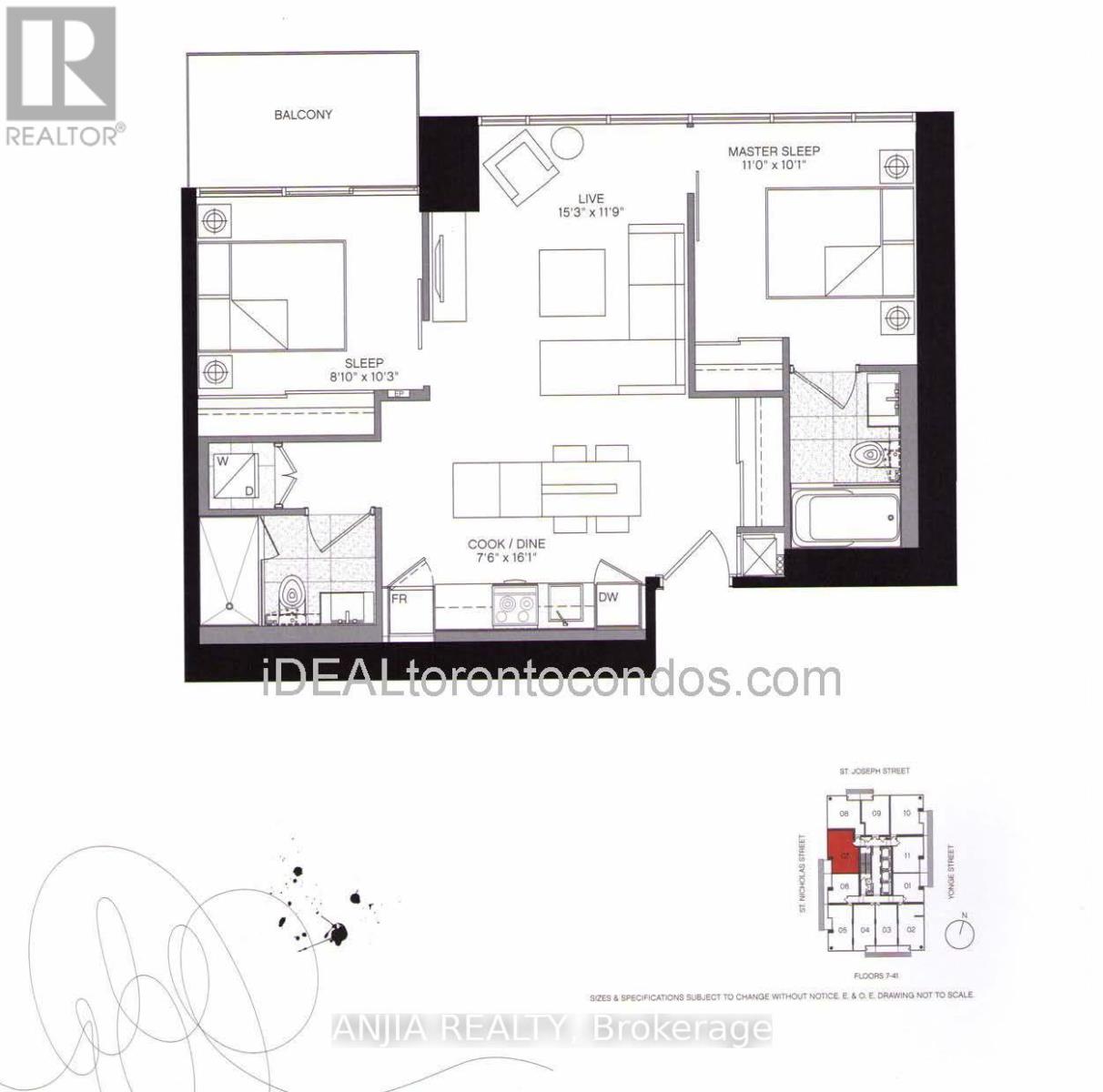 1107 - 5 ST.JOSEPH STREET, Toronto, Ontario