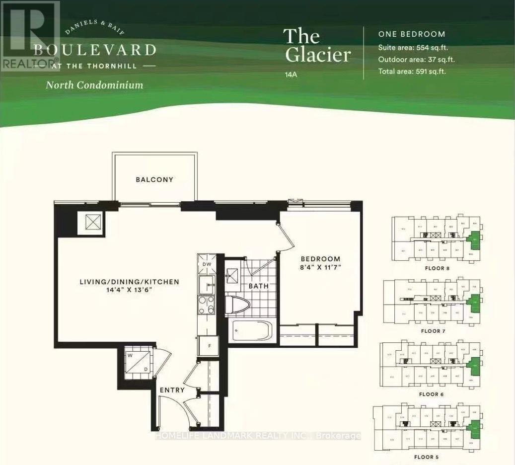605 - 8 Beverley Glen Boulevard, Vaughan (Beverley Glen), Ontario  L4J 0L5 - Photo 19 - N13619602