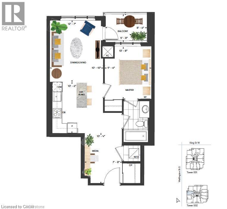 15 WELLINGTON Street S Unit# 611, kitchener, Ontario