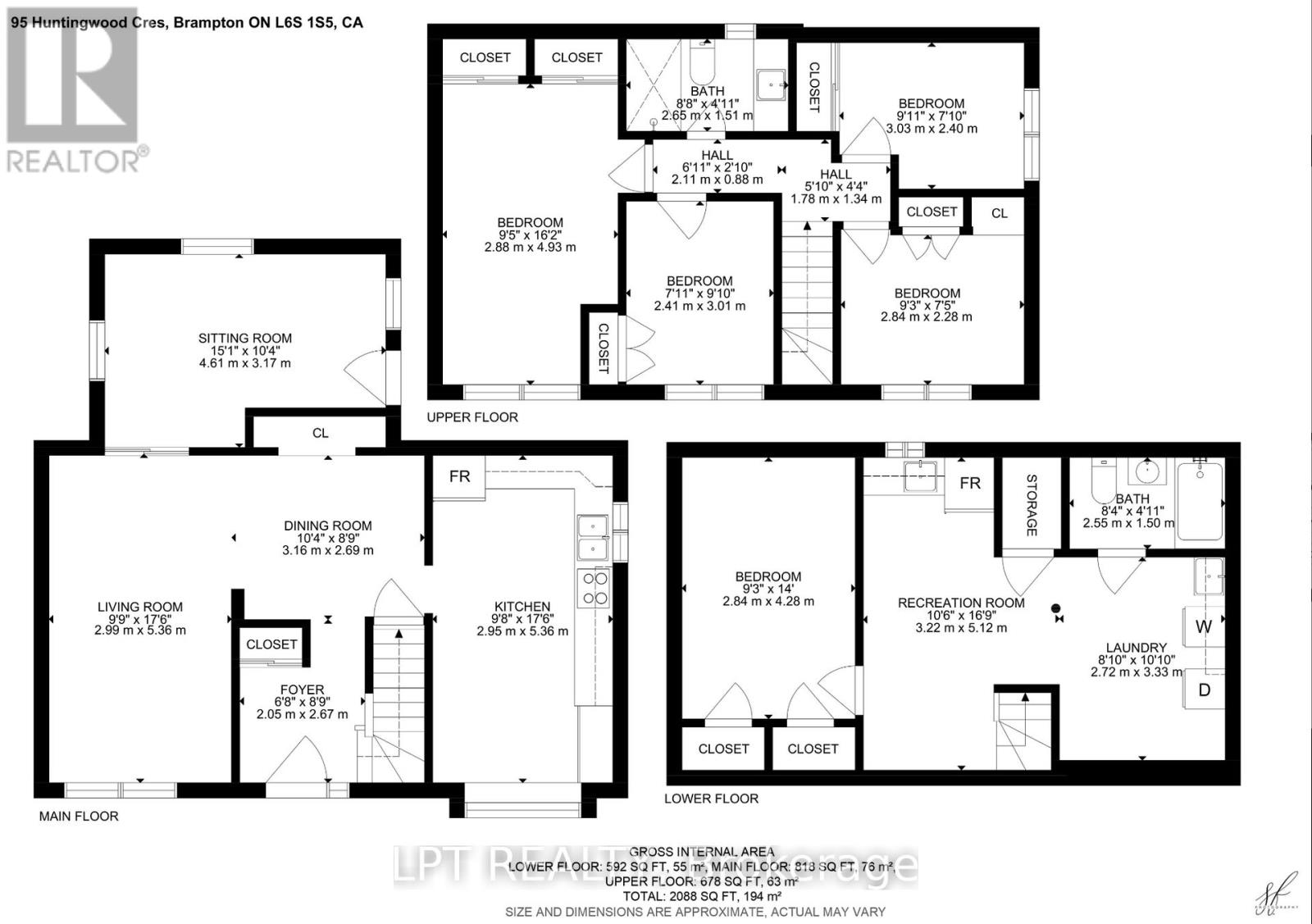 95 Huntingwood Crescent, Brampton, Ontario  L6S 1S5 - Photo 49 - W13620960