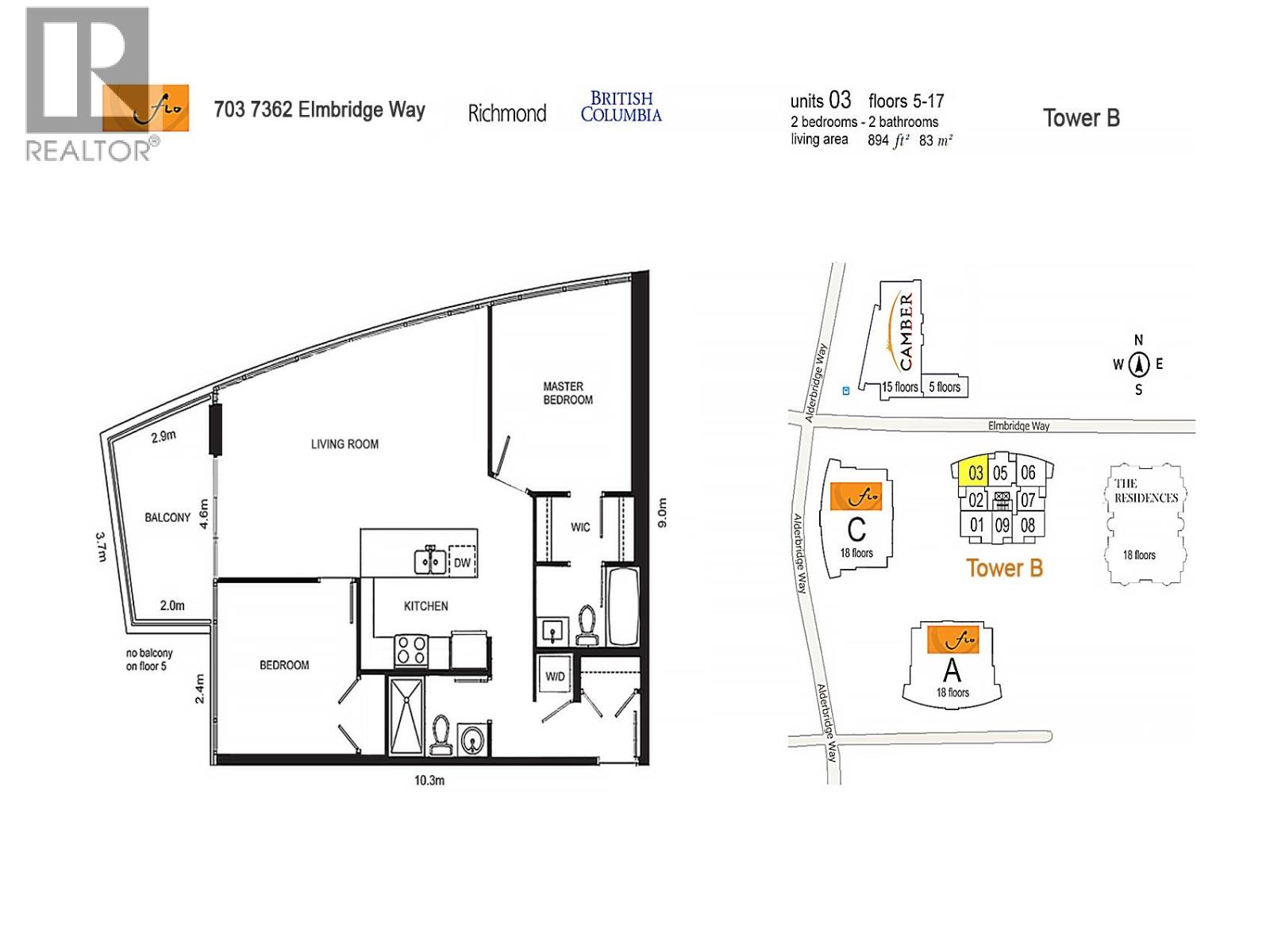 703 7362 Elmbridge Way, Richmond, British Columbia V6X 0A5 - Photo 3 - R3138024