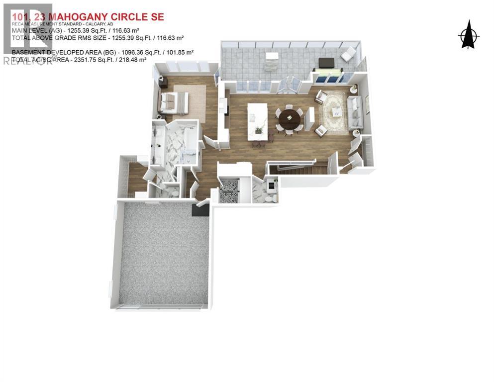 101, 23 Mahogany Circle SE, Calgary, Alberta  T2M 2V7 - Photo 6 - A2330268
