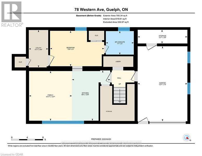 Basement - 78 Western Avenue, Guelph (Junction/onward Willow), Ontario  N1H 6A8 - Photo 14 - X13632778