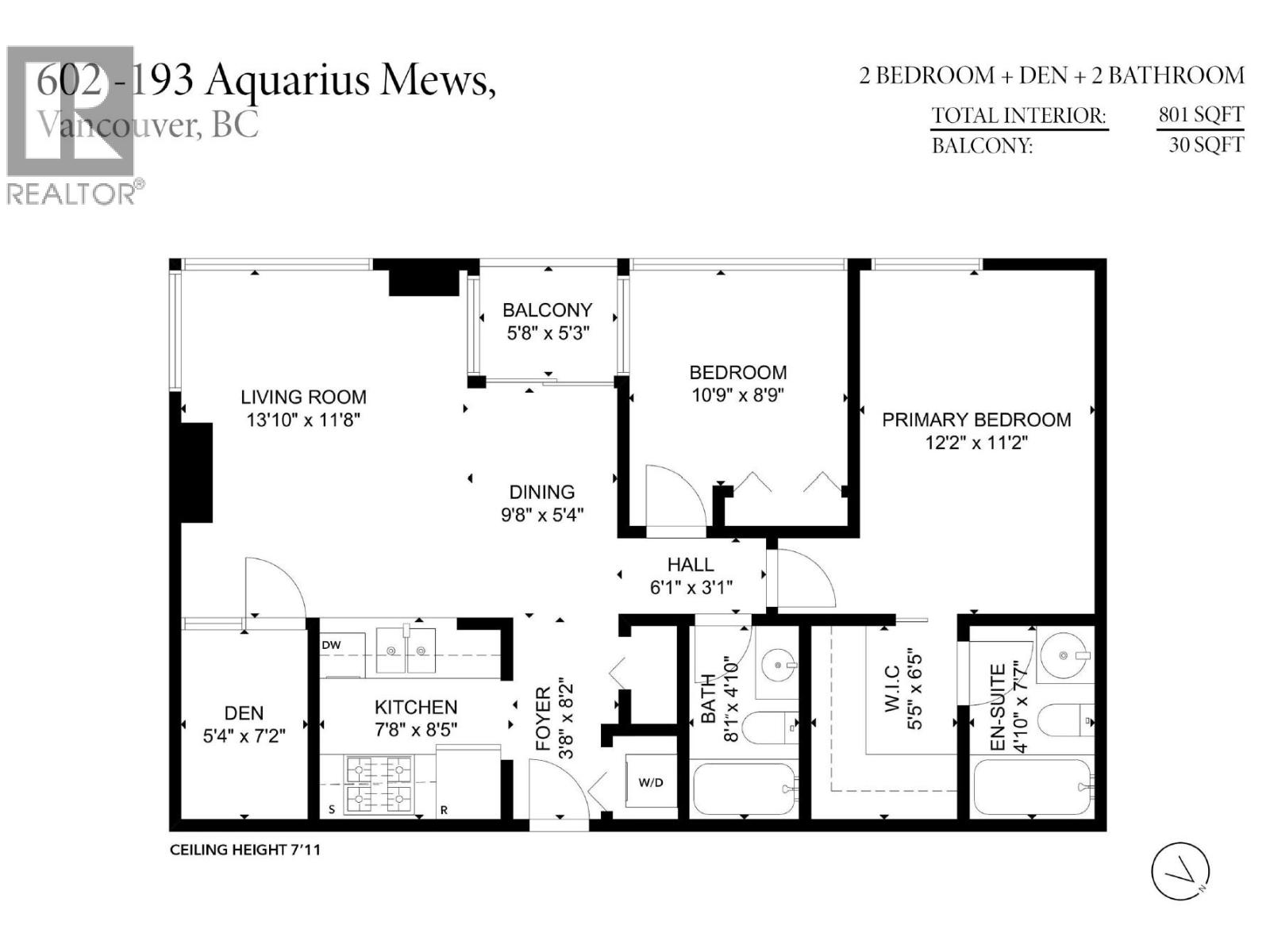602 193 Aquarius Mews, Vancouver, British Columbia  V6Z 2Z2 - Photo 21 - R3152234