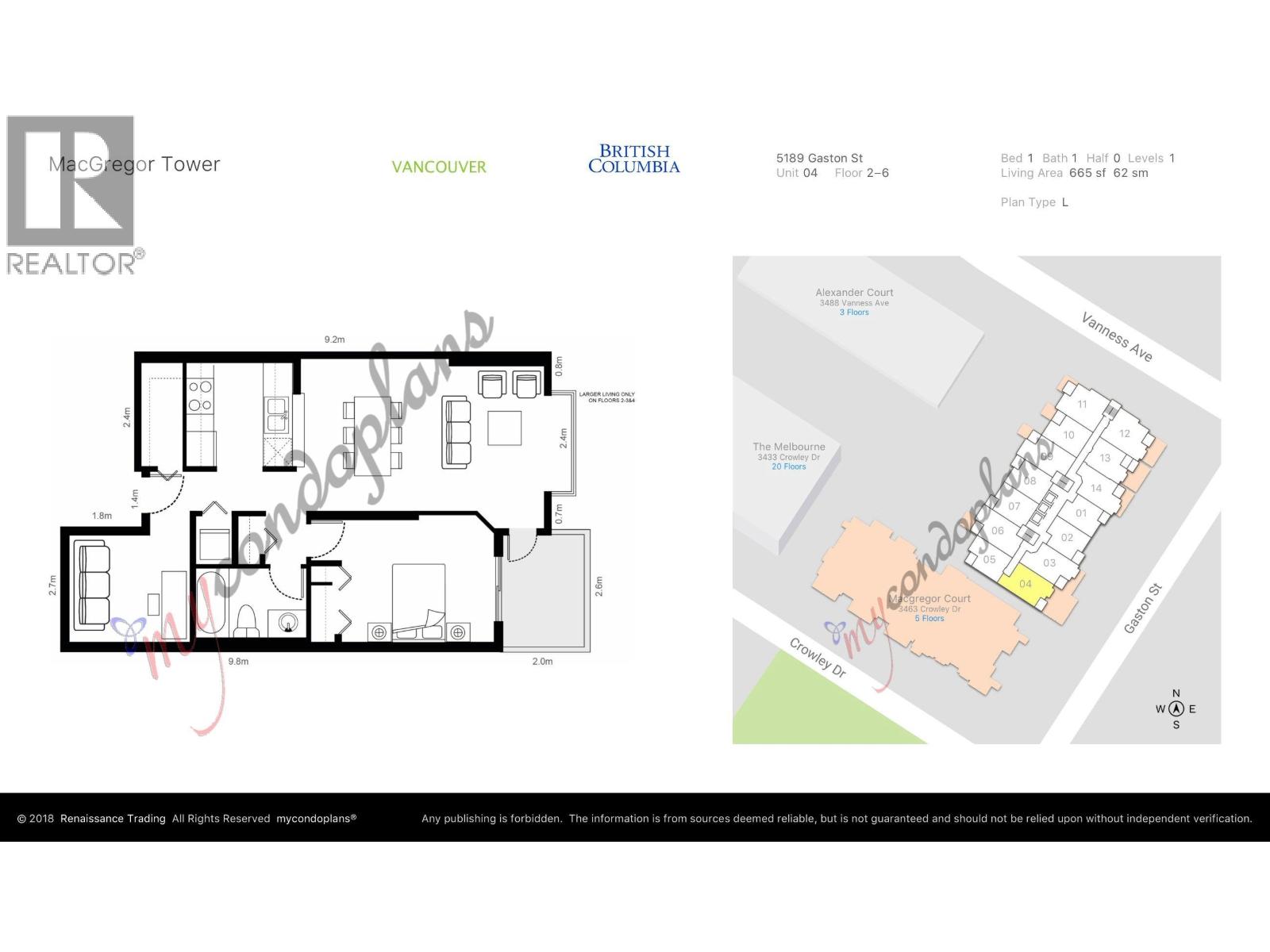 504 5189 Gaston Street, Vancouver, British Columbia  V5R 6C7 - Photo 15 - R3133526