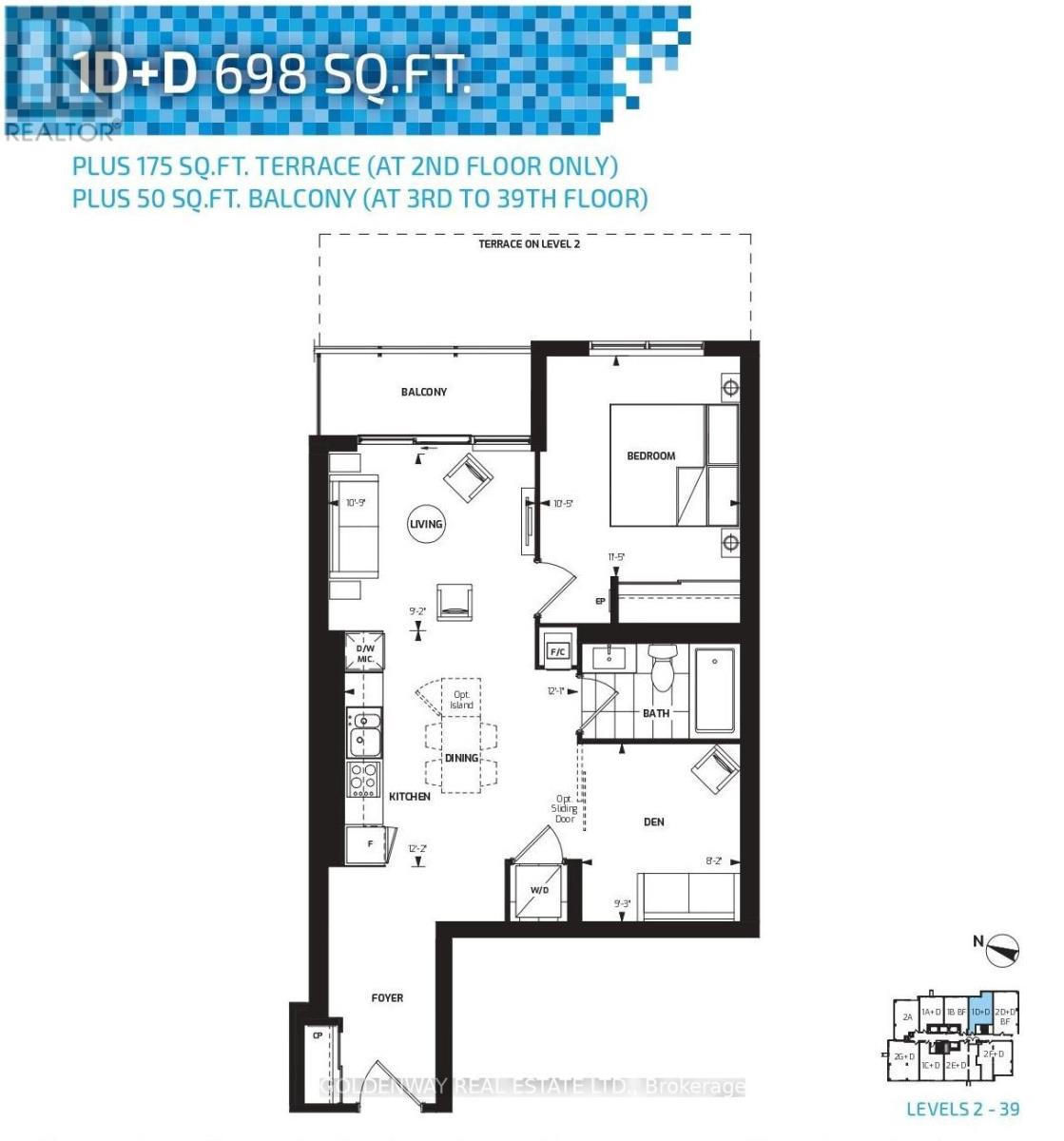 2202 - 18 Water Walk Drive, Markham, Ontario L3R 6L5 - Photo 2 - N13636310