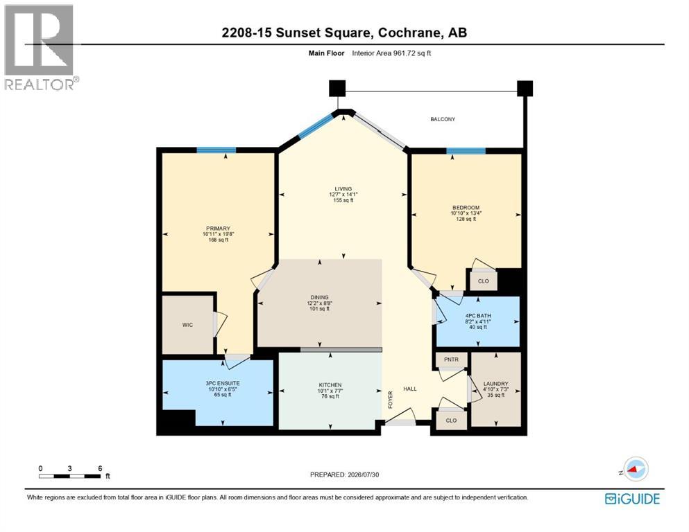 2208, 15 Sunset Square, Cochrane, Alberta T4C 0E7 - Photo 23 - A2332094