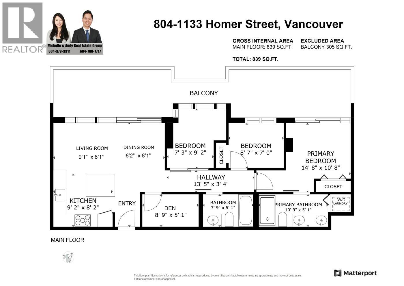 804 1133 Homer Street, Vancouver, British Columbia  V6B 0B1 - Photo 4 - R3152863