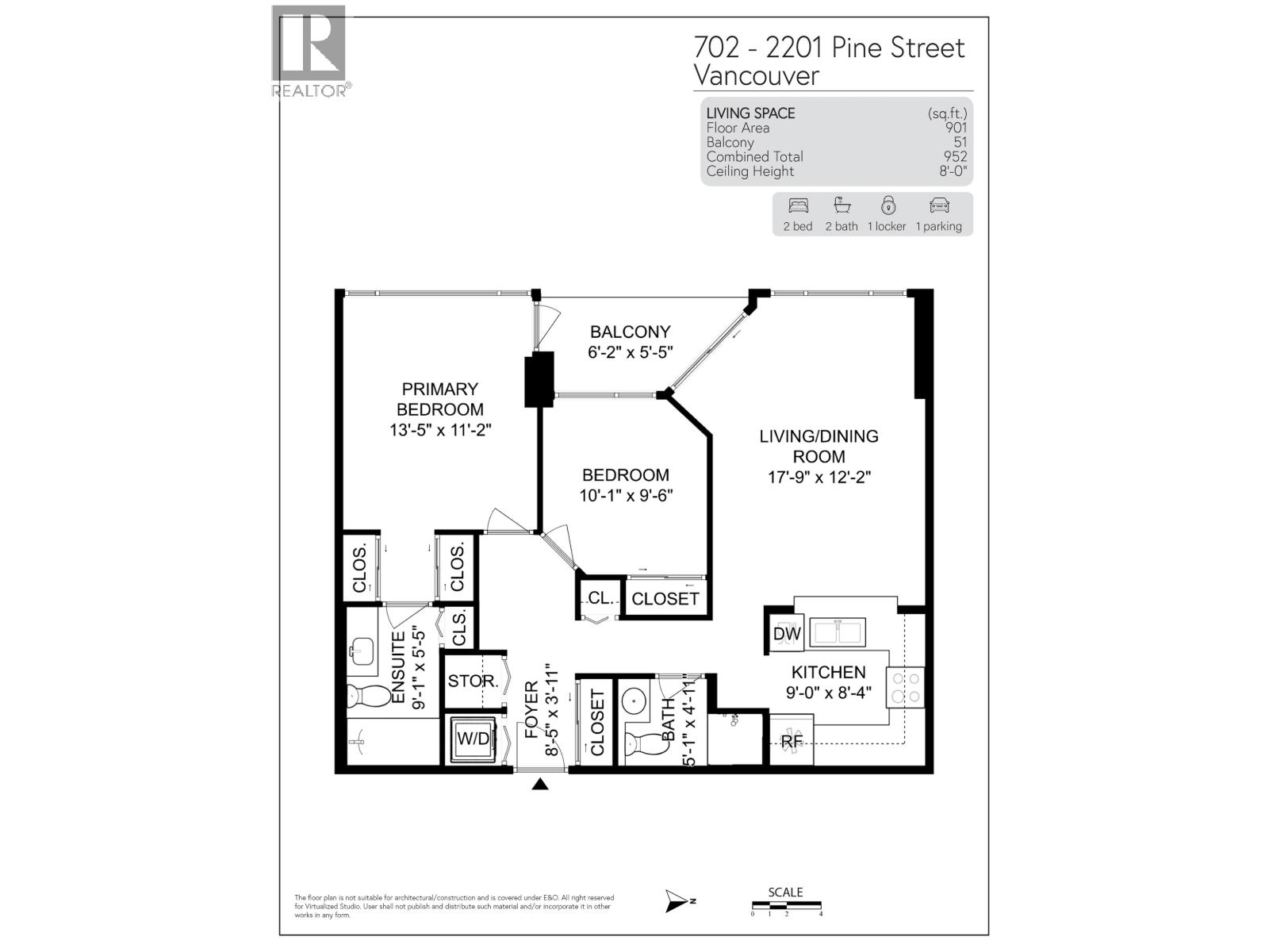 702 2201 Pine Street, Vancouver, British Columbia  V6J 5E7 - Photo 35 - R3153085