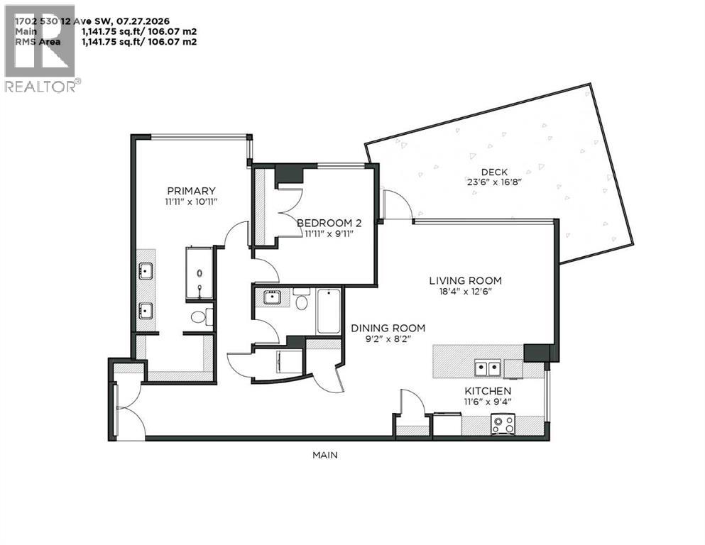 1702, 530 12 Avenue SW, Calgary, Alberta  T2R 0B1 - Photo 50 - A2333271