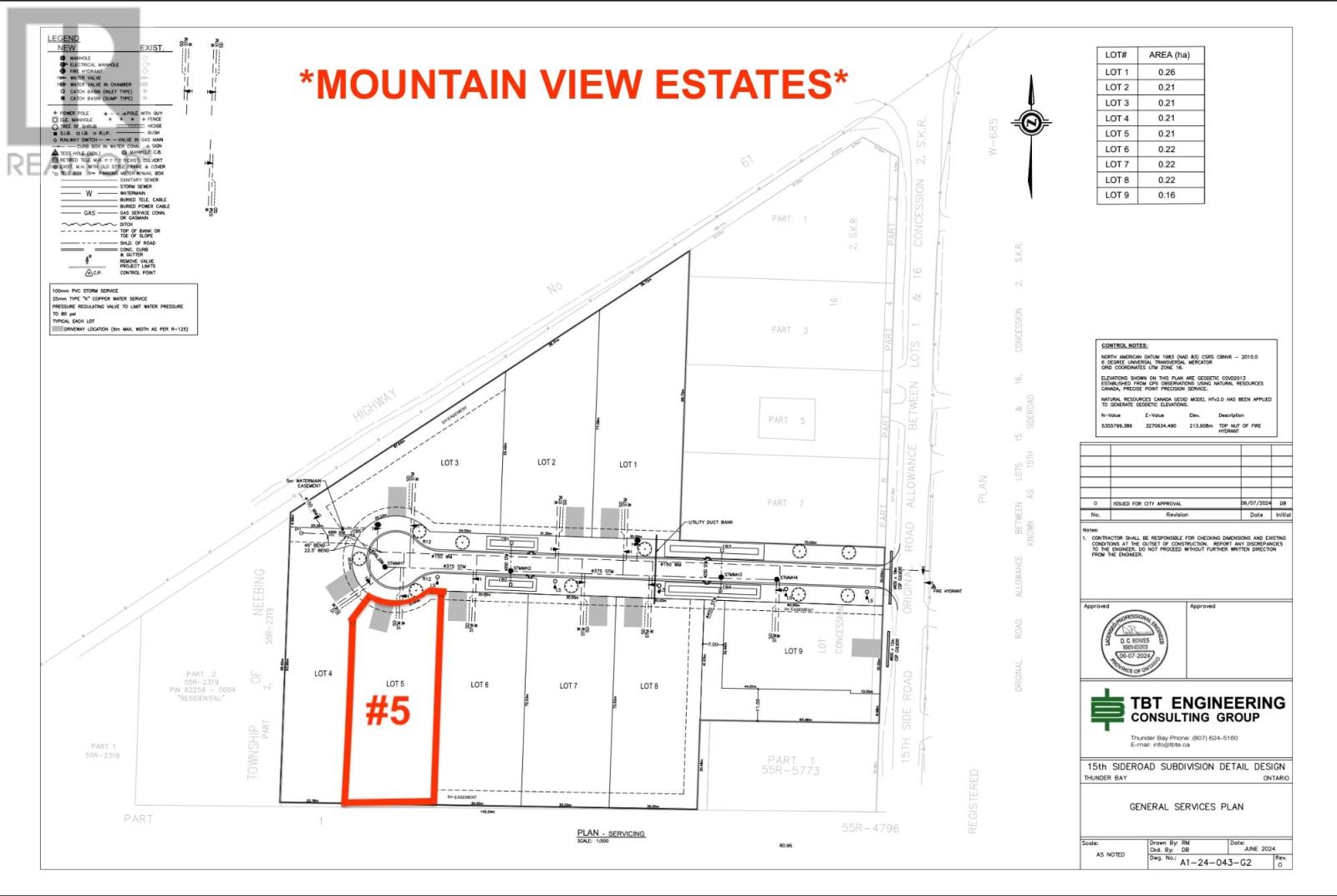 Lot #5 Mountain View Dr., Thunder Bay, Ontario