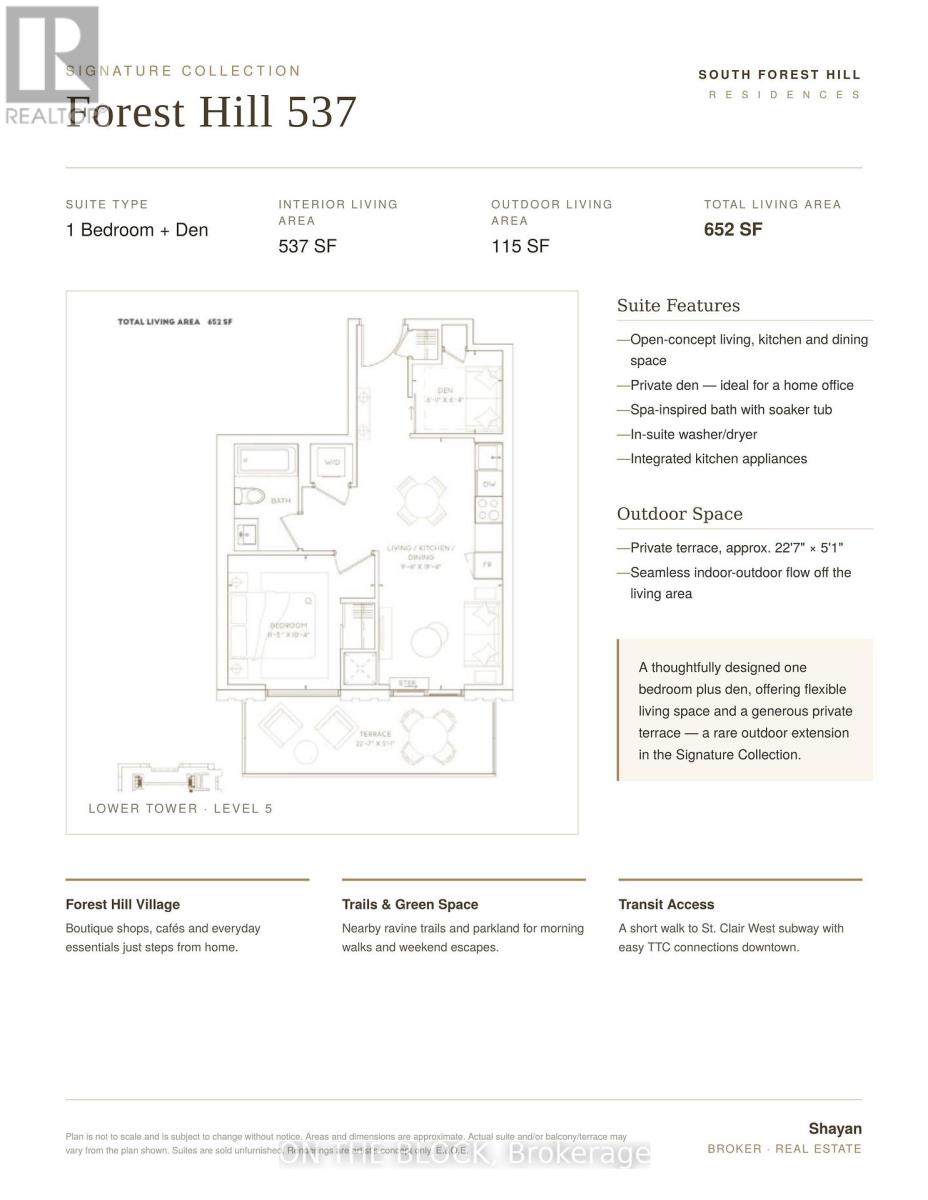 830 - 91 MONTCLAIR AVENUE, Toronto, Ontario