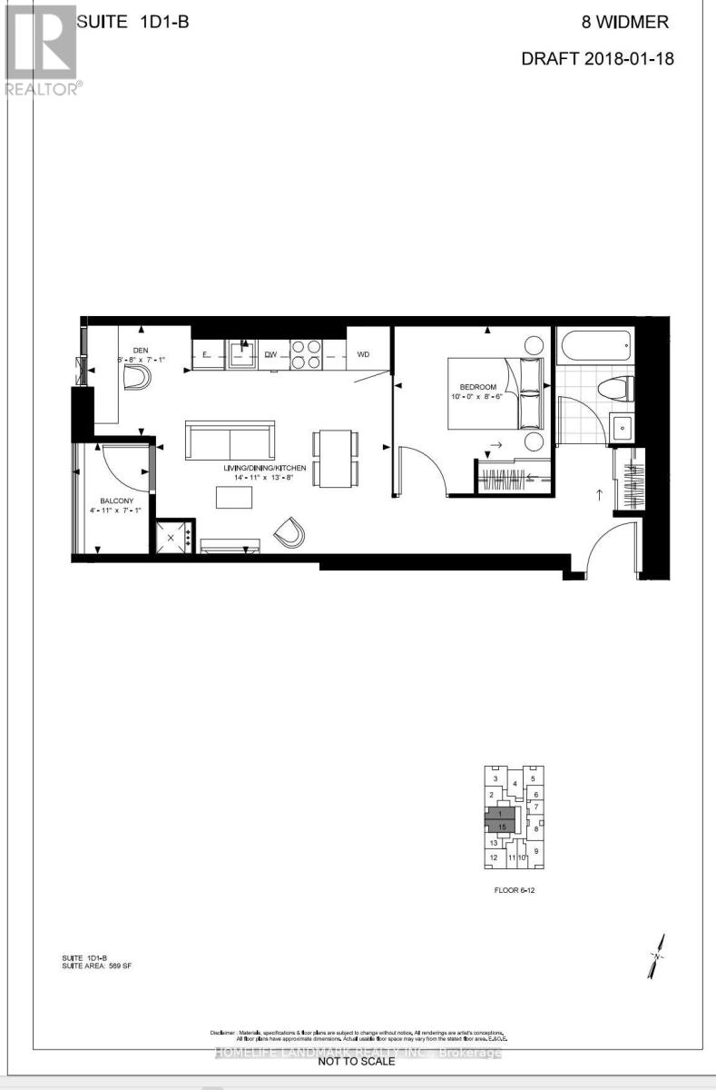 601 - 8 Widmer Street, Toronto, Ontario  M5V 0W6 - Photo 19 - C13648734