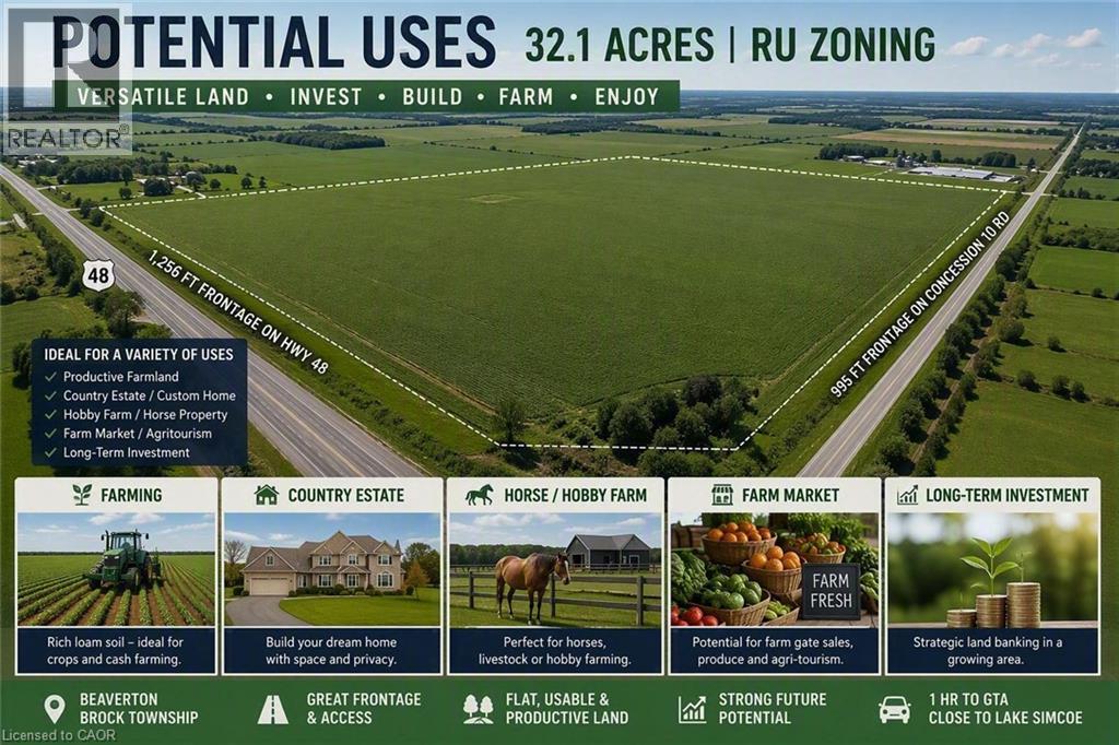 PT LT6 CONCESSION 10 Road, Beaverton, Ontario