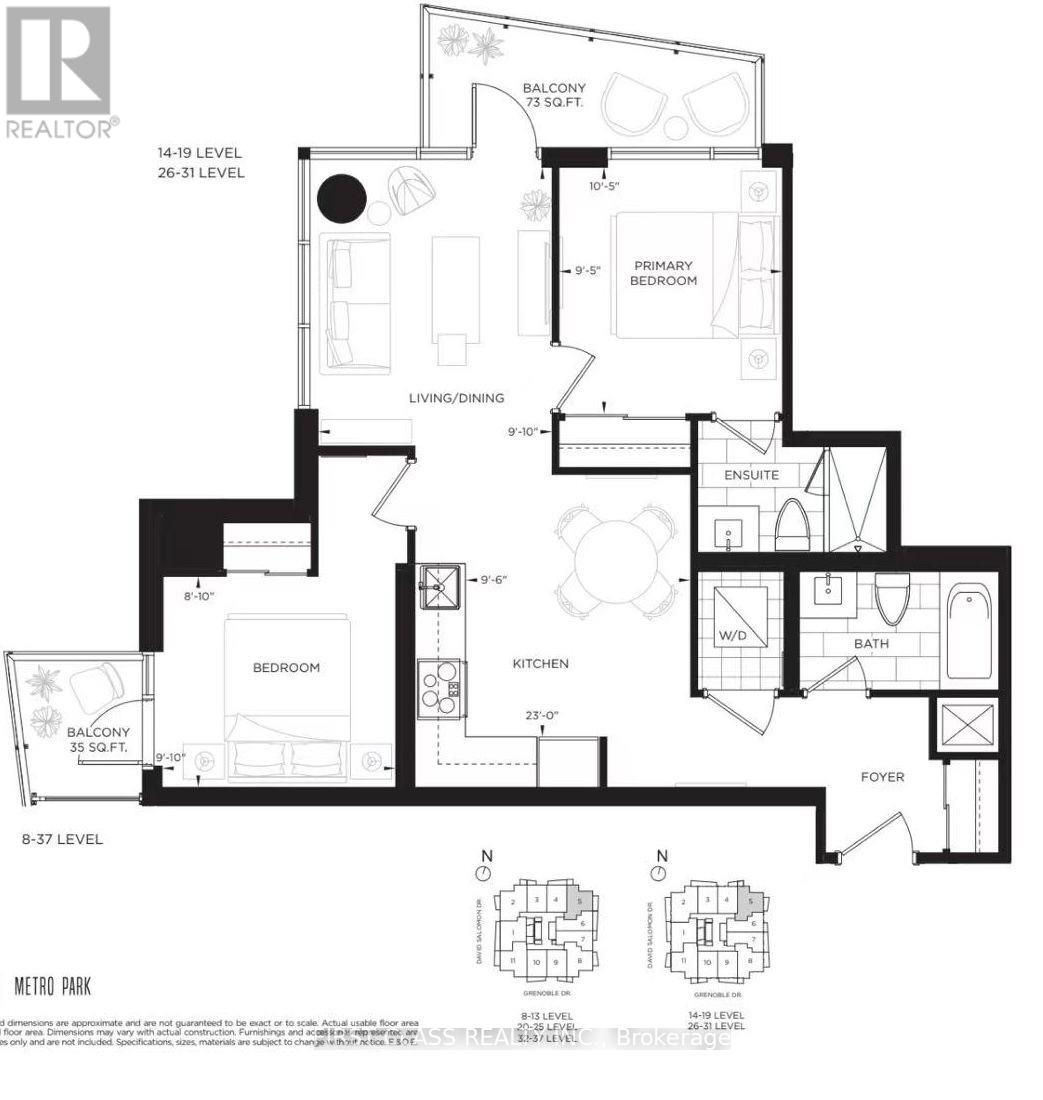 1605 - 15 David Salomon Drive, Toronto, Ontario  M3C 1E7 - Photo 3 - C13655922