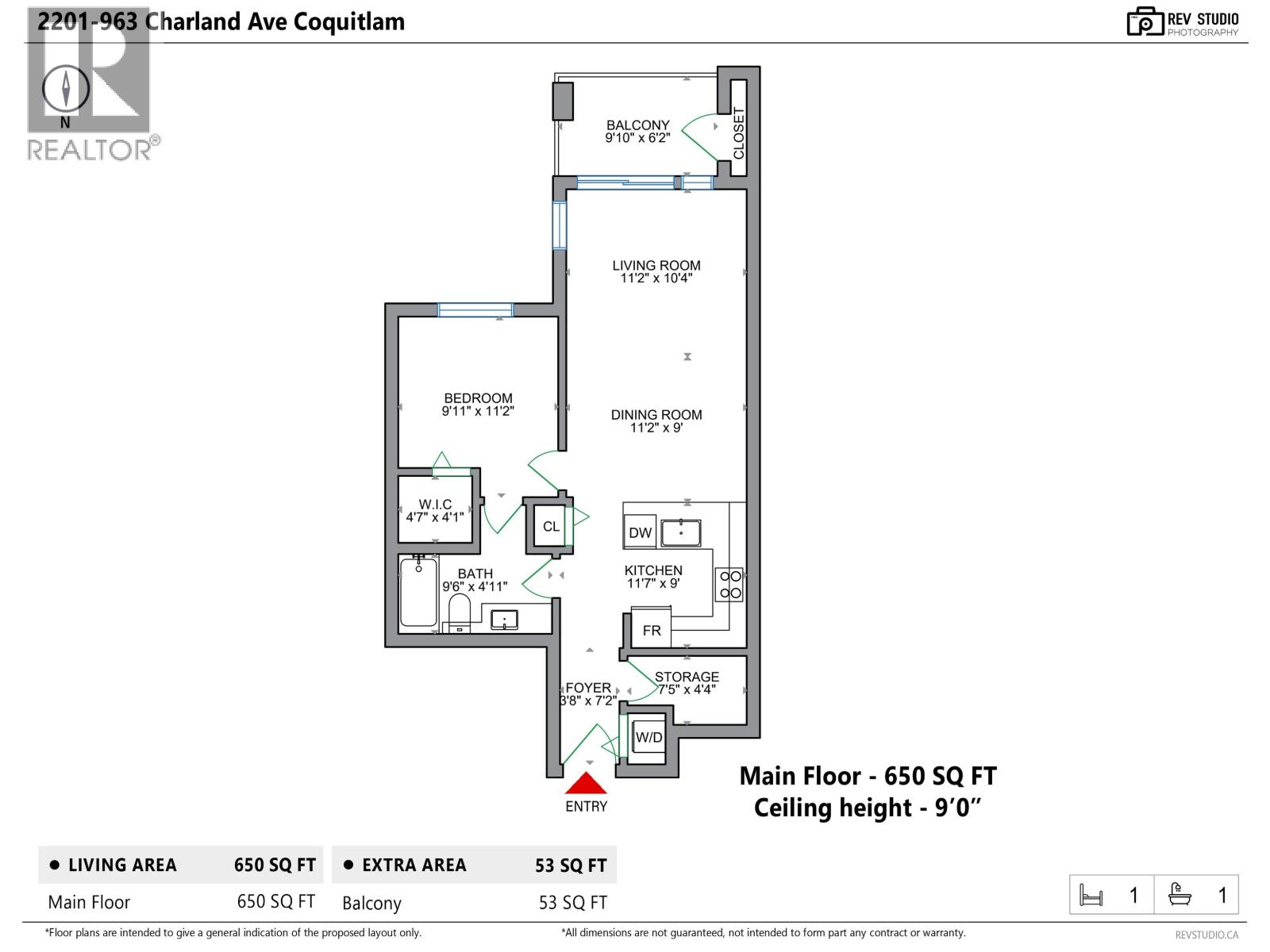 2201 963 Charland Avenue, Coquitlam, British Columbia  V3K 0E2 - Photo 30 - R3154257