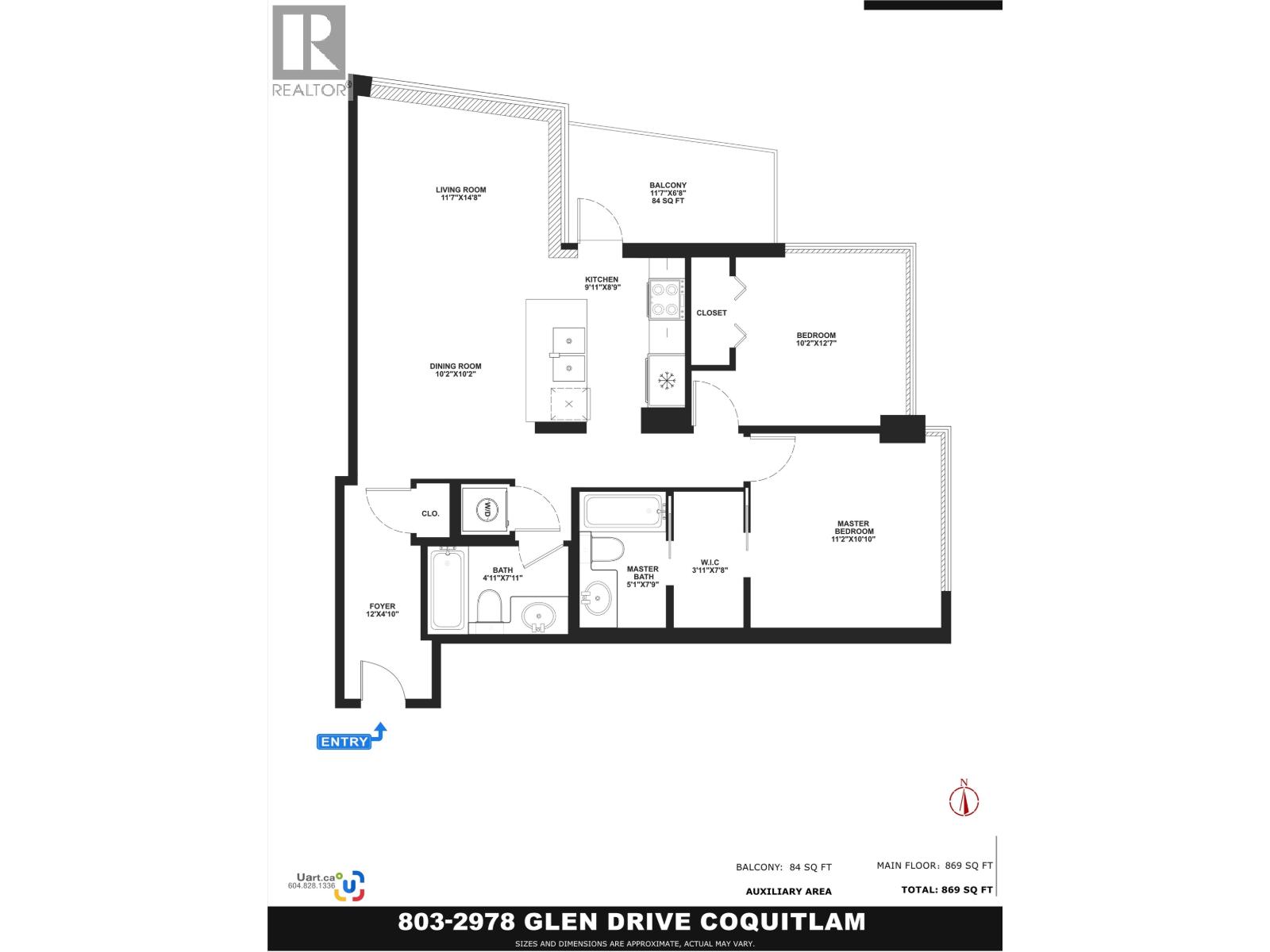 803 2978 Glen Drive, Coquitlam, British Columbia  V3B 0C3 - Photo 2 - R3154120