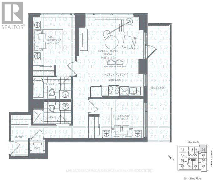 1702 - 365 Prince Of Wales Drive, Mississauga, Ontario L5B 0G6 - Photo 14 - W13659556