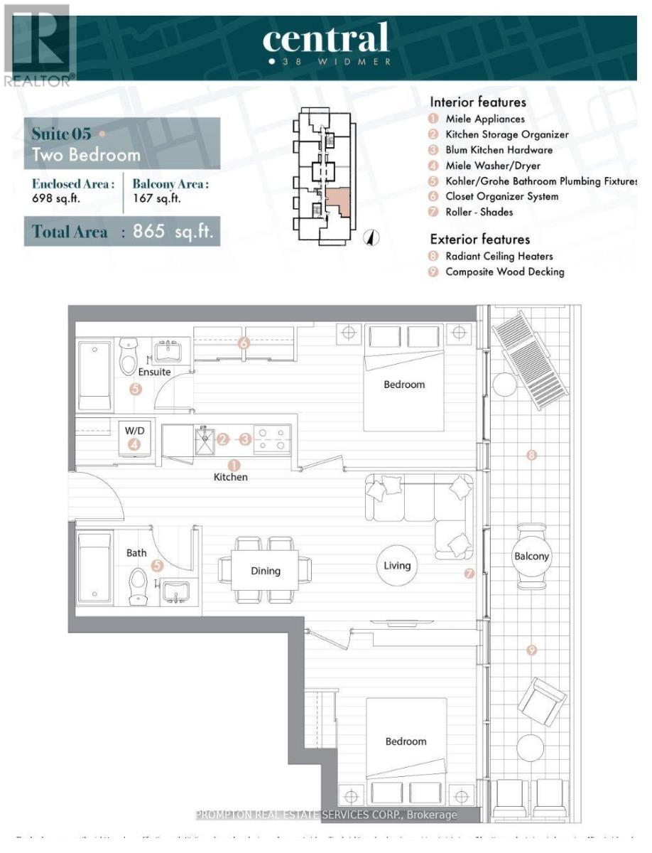 #1505 - 38 Widmer Street, Toronto (Waterfront Communities), Ontario  M5V 0P7 - Photo 19 - C13660584