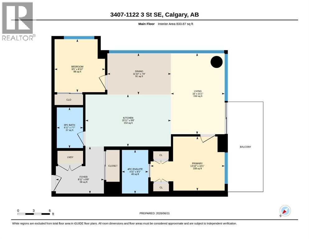 3407, 1122 3 Street SE, Calgary, Alberta  T2G 1H7 - Photo 27 - A2319593