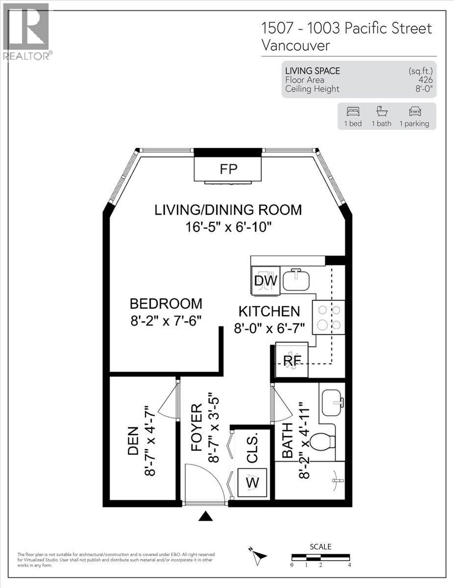 1507 1003 Pacific Street, Vancouver, British Columbia  V6E 4P2 - Photo 22 - R3155002