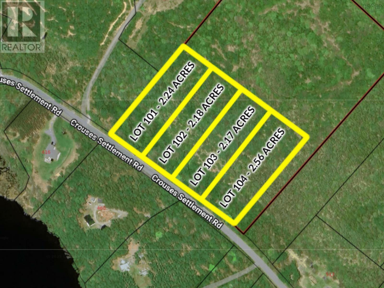 Lot 102 Crouses Settlement Road, Crouses Settlement, Nova Scotia  B0J 2C0 - Photo 2 - 202604223