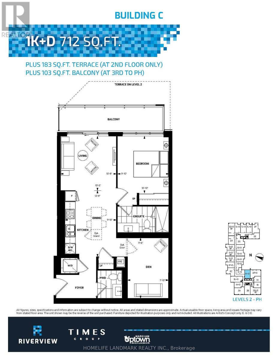 1031 - 38 Water Walk Drive W, Markham, Ontario  L3R 6M8 - Photo 22 - N13654986