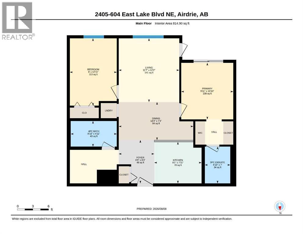 2405, 604 East Lake Boulevard NE, Airdrie, Alberta  T4A 0G6 - Photo 31 - A2336138