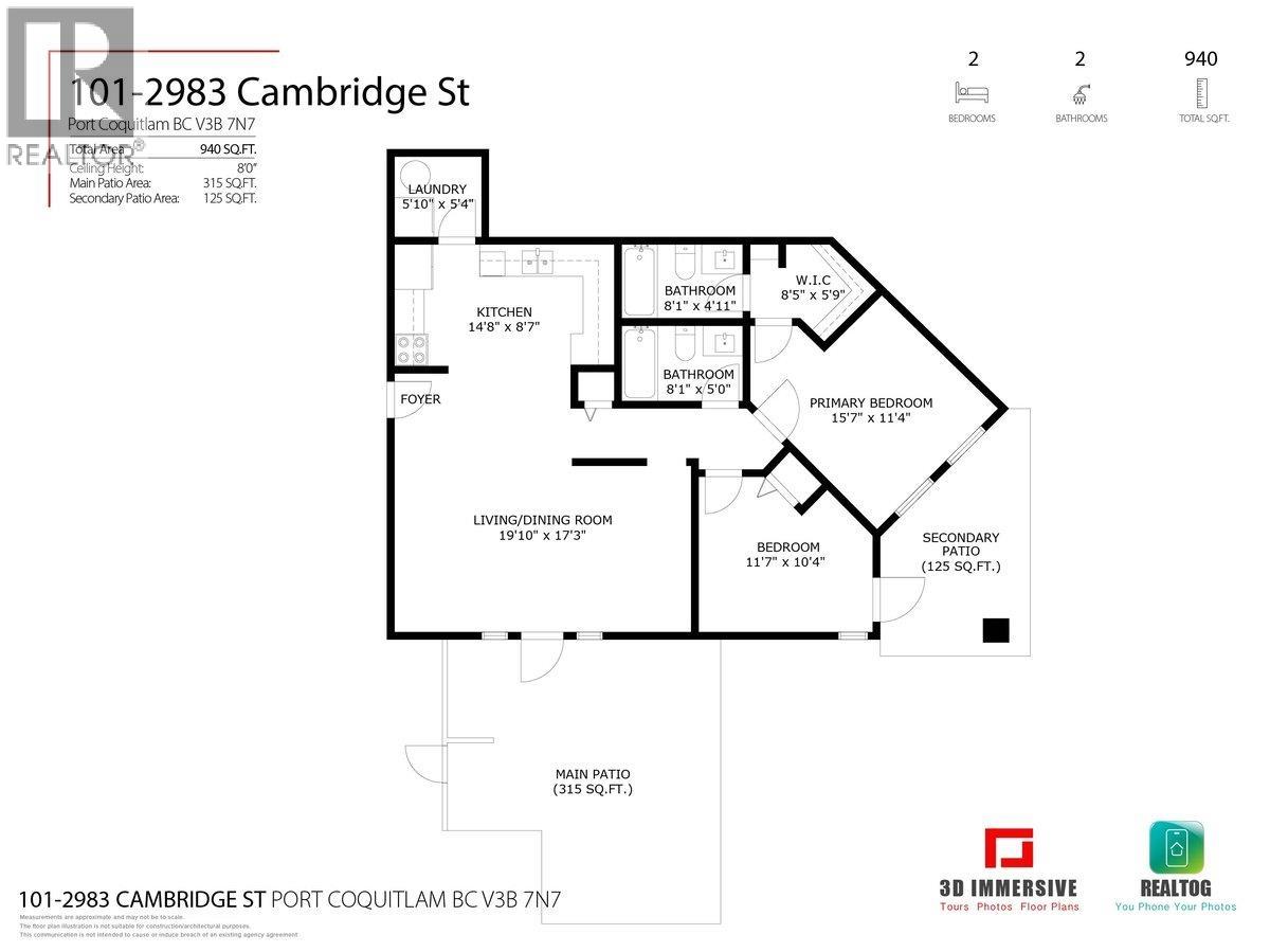 101 2983 Cambridge Street, Port Coquitlam, British Columbia  V3B 7N7 - Photo 35 - R3155280
