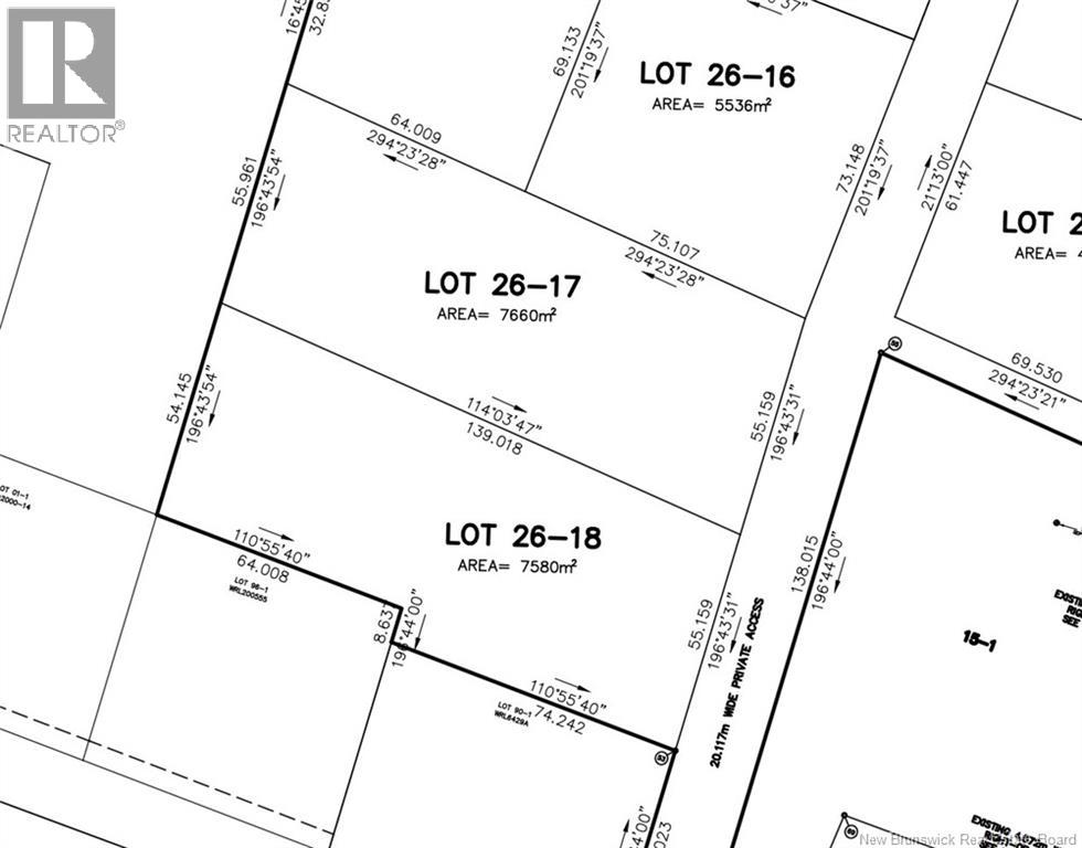 Lot 26-18 Des pins, Aldouane, New Brunswick