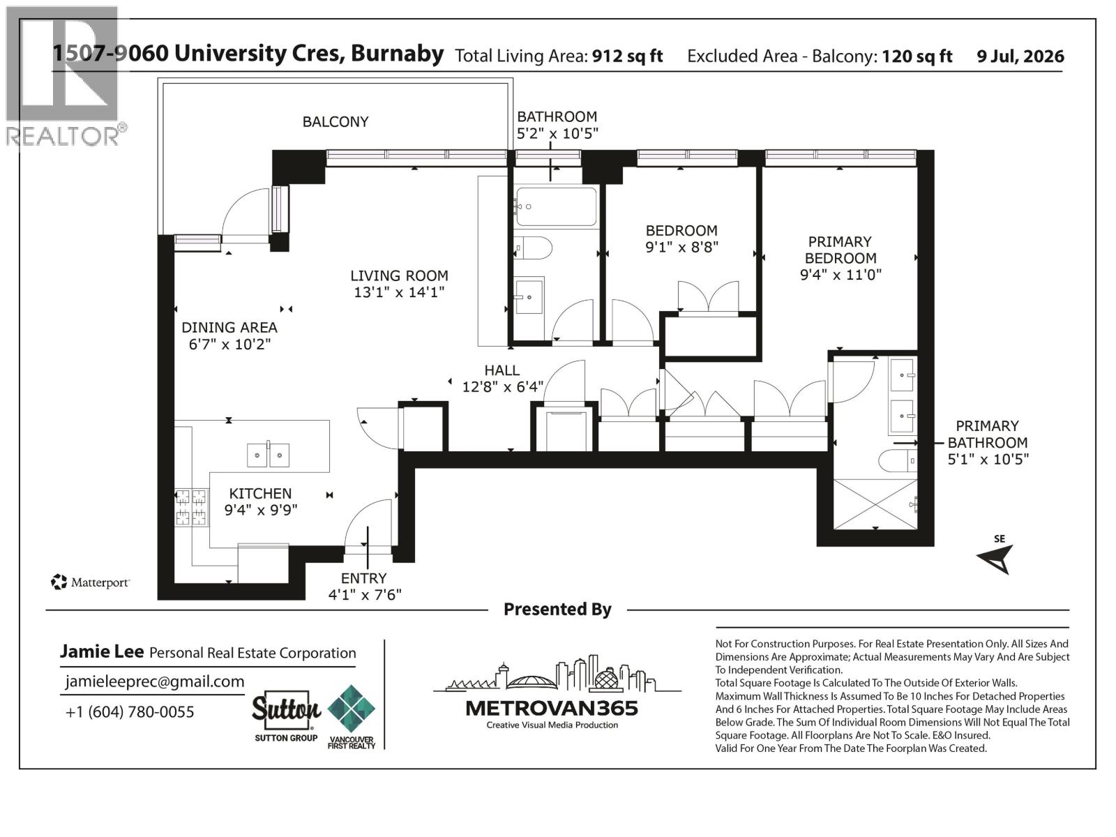 1507 9060 University Crescent, Burnaby, British Columbia  V5A 0E1 - Photo 40 - R3155495