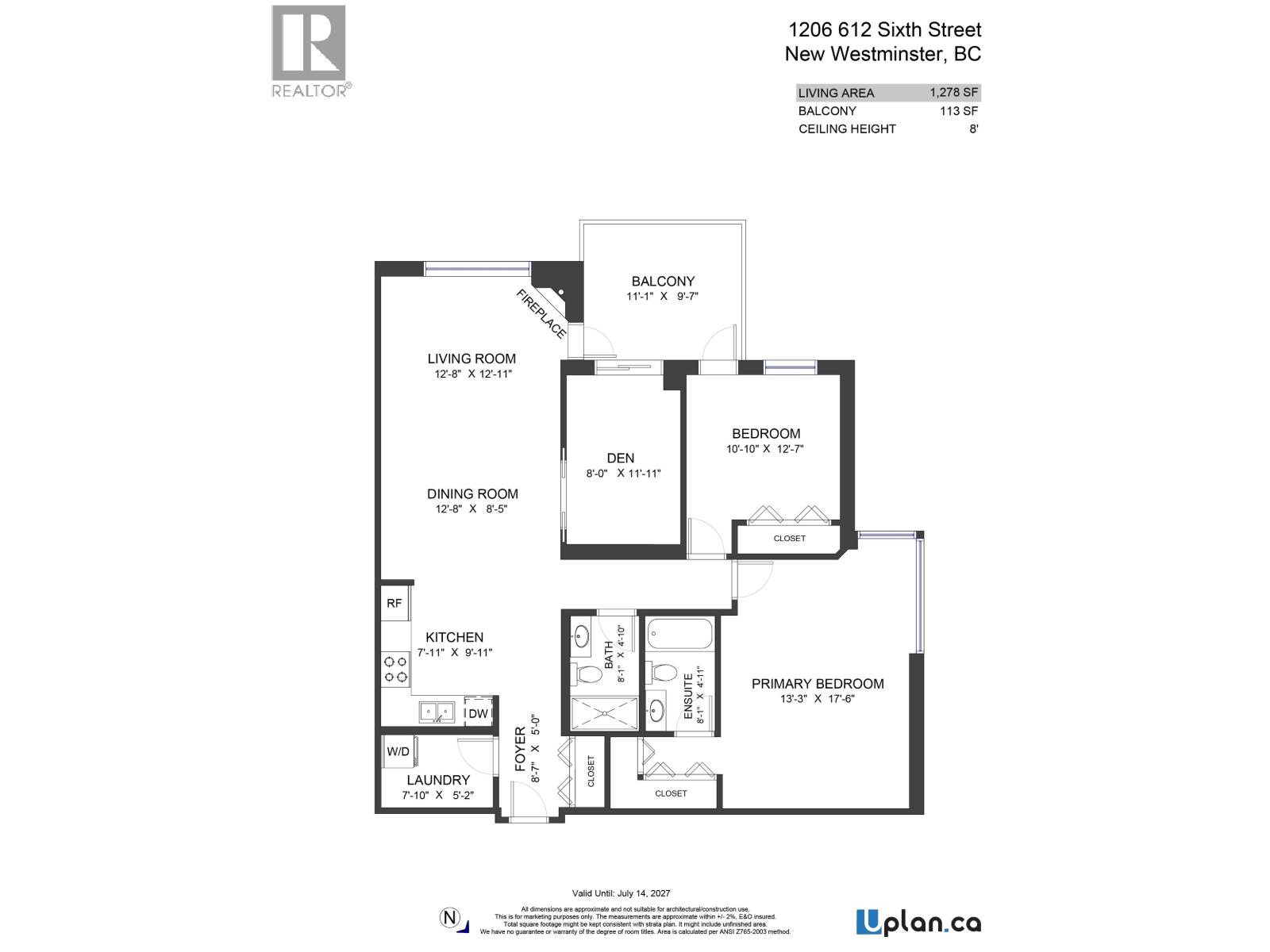 1206 612 Sixth Street, New Westminster, British Columbia  V3L 5V2 - Photo 37 - R3146696