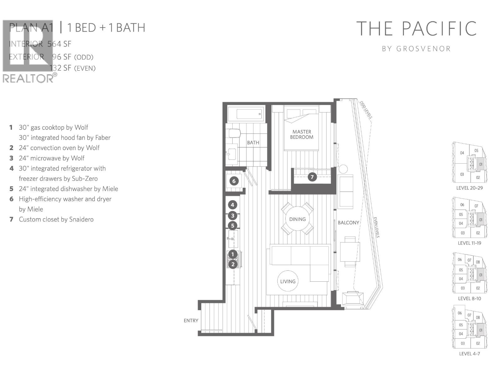 801 889 Pacific Street, Vancouver, British Columbia  V6Z 1C3 - Photo 7 - R3156081