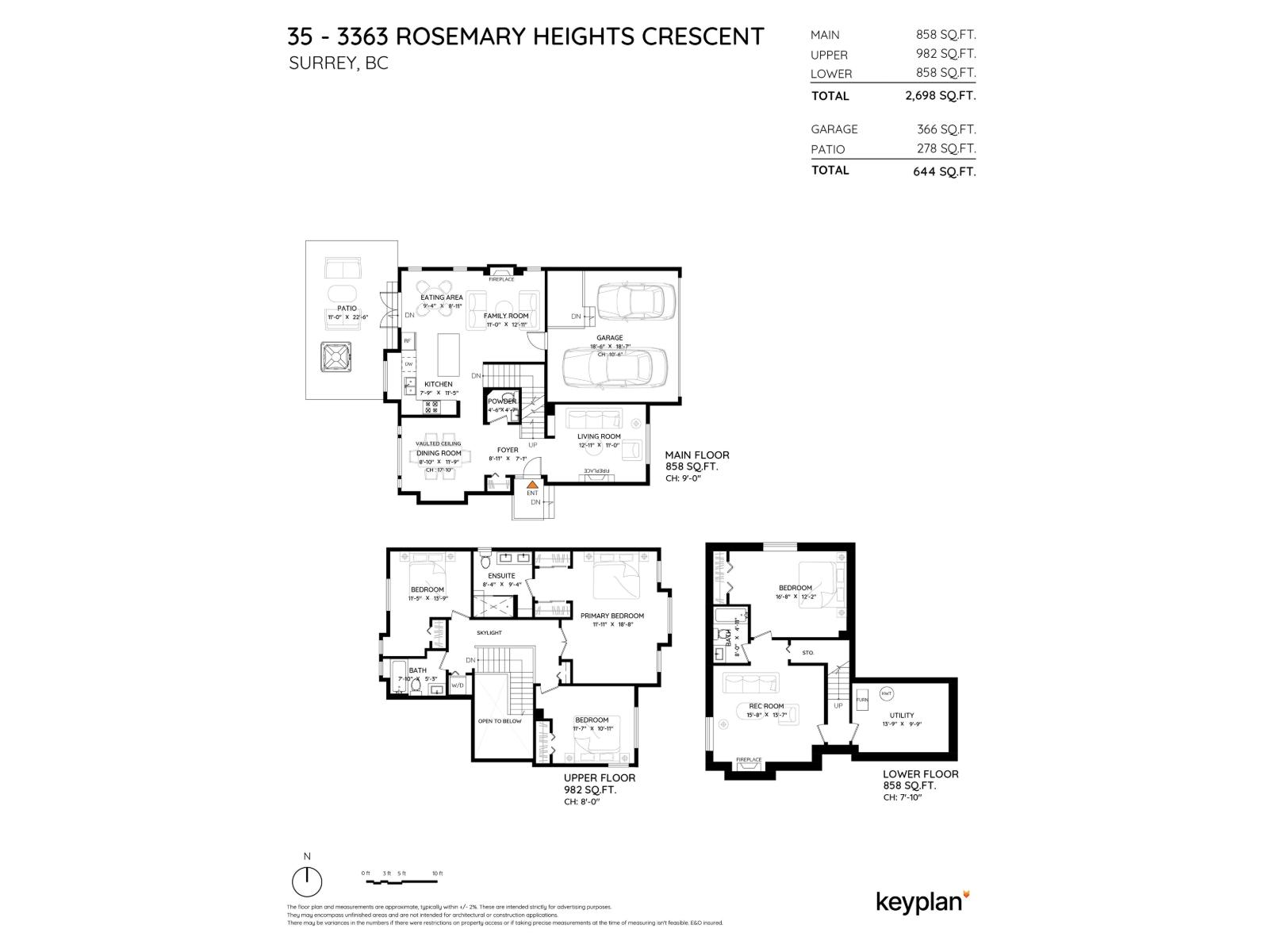 35 3363 Rosemary Heights Crescent, Surrey, British Columbia  V3Z 0X8 - Photo 39 - R3110333