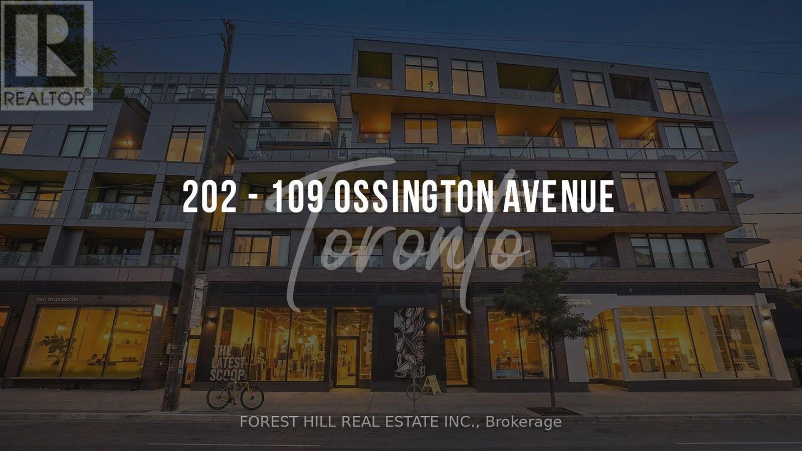 202 - 109 OSSINGTON AVENUE Toronto (Trinity-Bellwoods), ON M6J 0G1