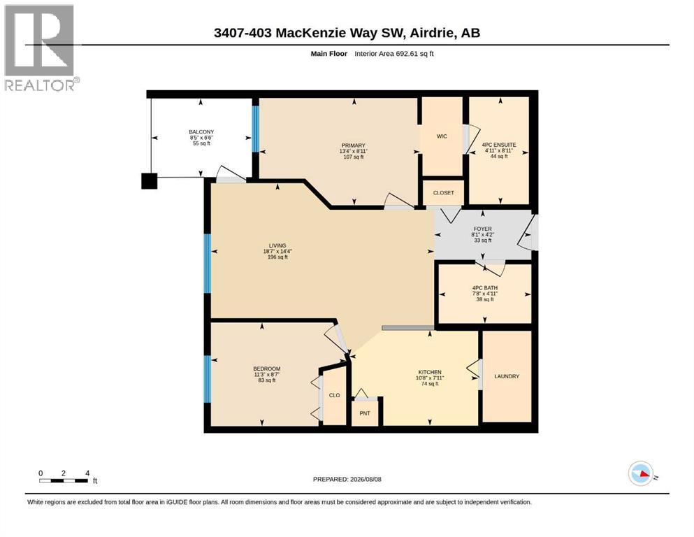 3407, 403 Mackenzie Way SW, Airdrie, Alberta  T4B 3V7 - Photo 35 - A2336048