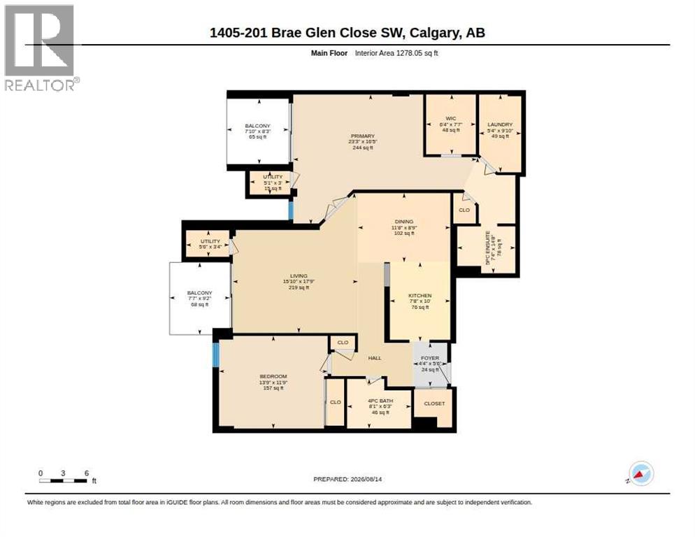 1405, 201 Braeglen Close SW, Calgary, Alberta T2W 2B1 - Photo 31 - A2337338