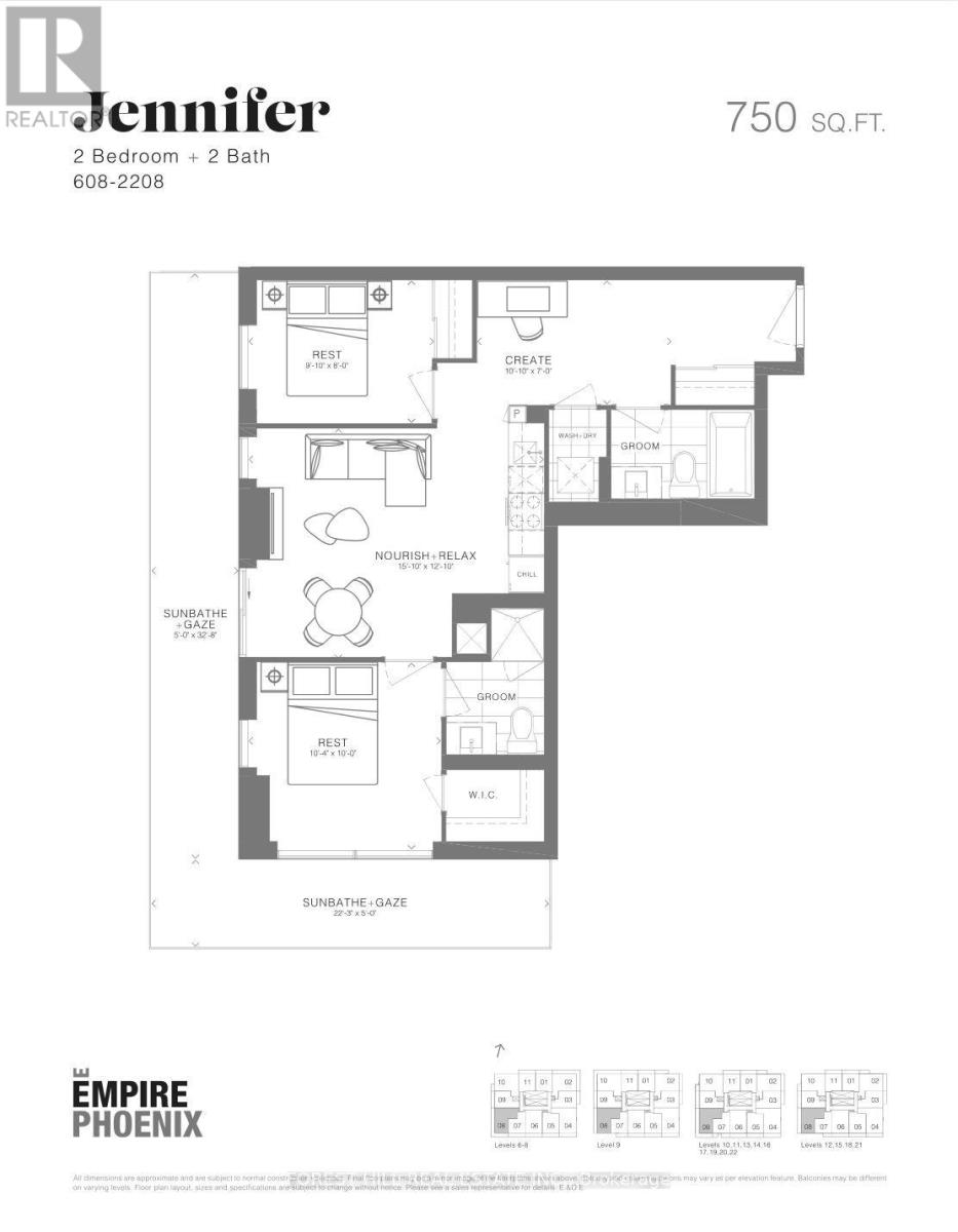 2108 - 251 Manitoba Street, Toronto, Ontario  M8Y 4G9 - Photo 2 - W13695516