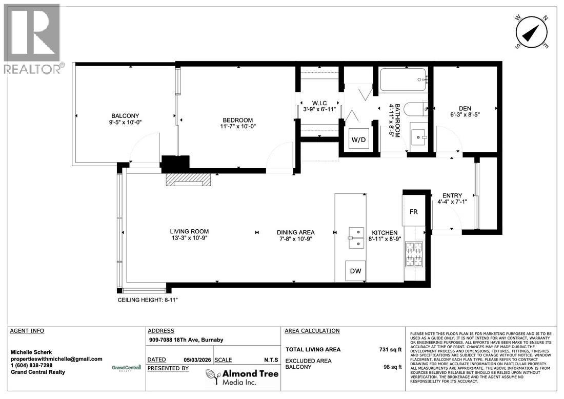 909 7088 18th Avenue, Burnaby, British Columbia V3N 0A2 - Photo 4 - R3142684