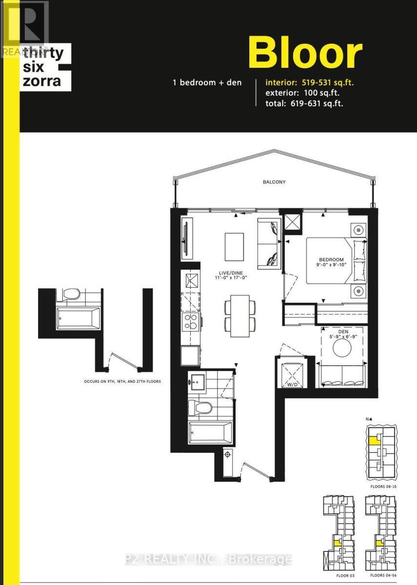 3402 - 36 Zorra Street, Toronto, Ontario  M8Z 0G5 - Photo 5 - W13700514