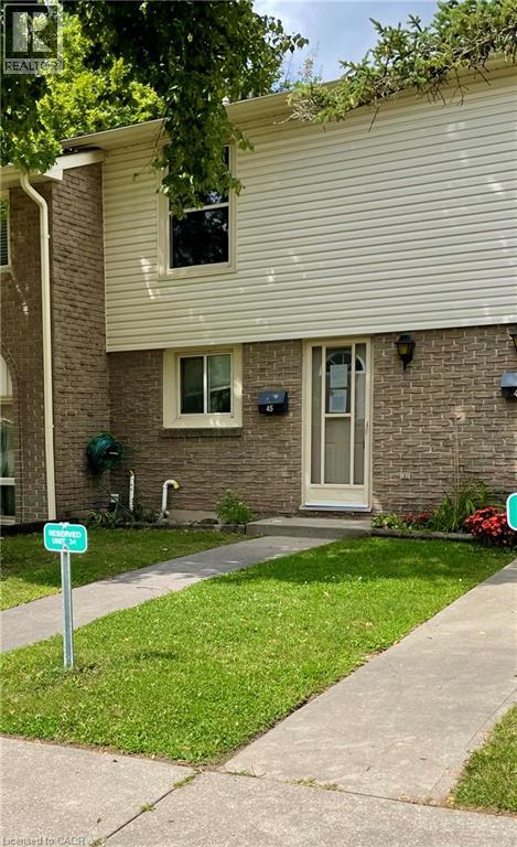 165 GREEN VALLEY Drive Unit# 45, Kitchener, Ontario