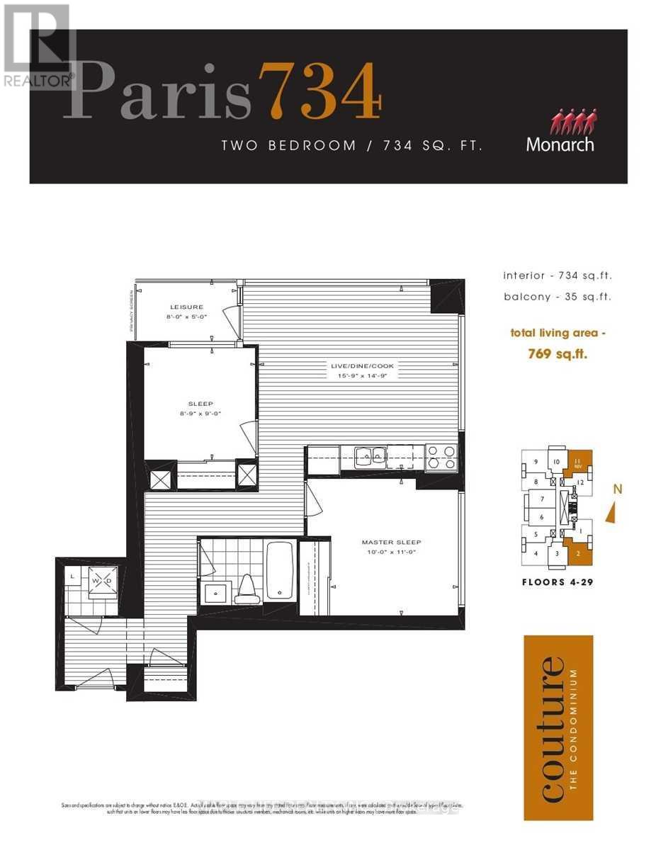 1802 - 28 Ted Rogers Way, Toronto, Ontario  M4Y 2J4 - Photo 2 - C13704662