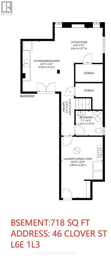 Bsmt - 46 Clover Street, Markham, Ontario L6E 1L3 - Photo 8 - N13704876