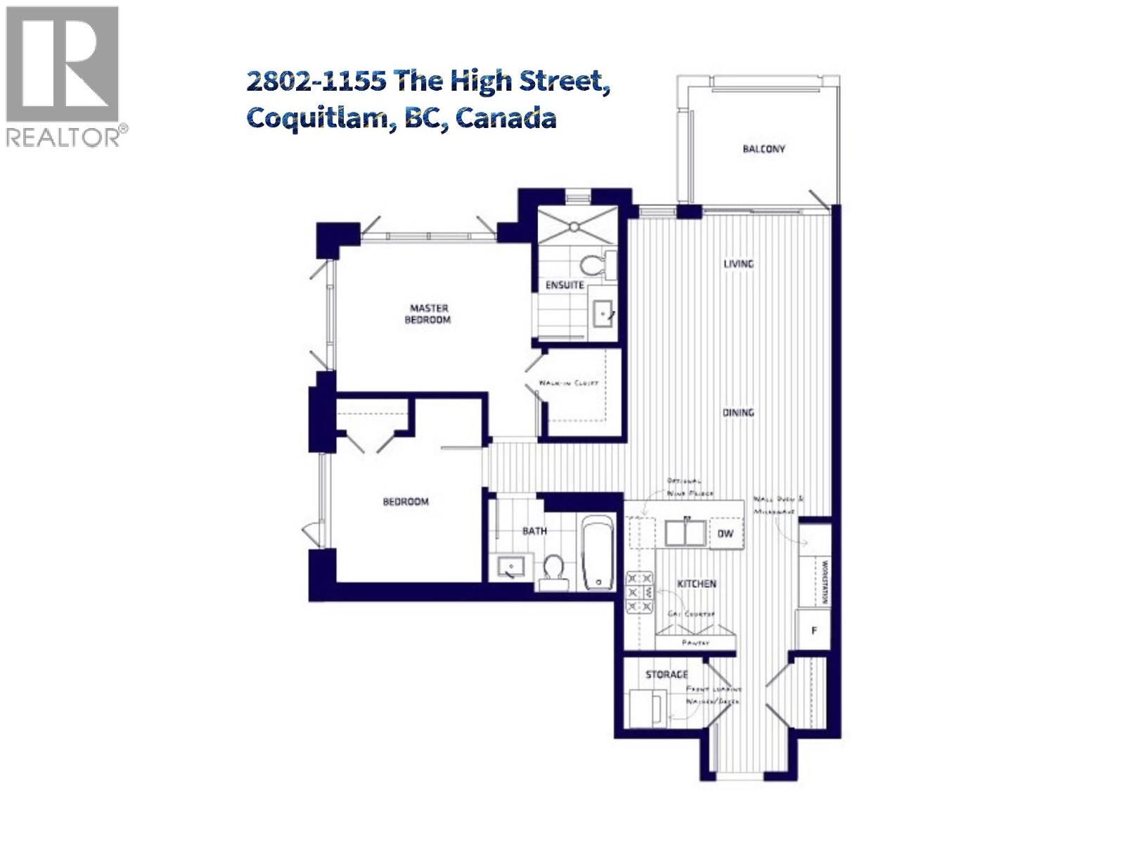 2802 1155 The High Street, Coquitlam, British Columbia  V3B 7W4 - Photo 2 - R3150576