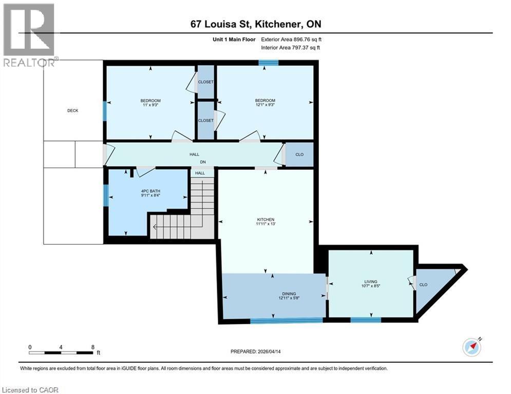 67 LOUISA Street Unit# A, Kitchener, Ontario