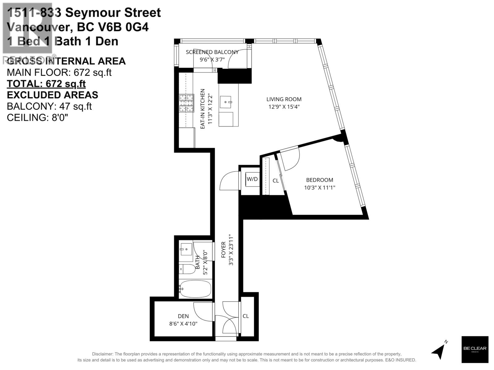 1511 833 Seymour Street, Vancouver, British Columbia  V6B 0G4 - Photo 19 - R3158273